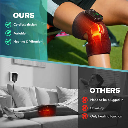 LegThera™ Heated Vibration Knee Massager